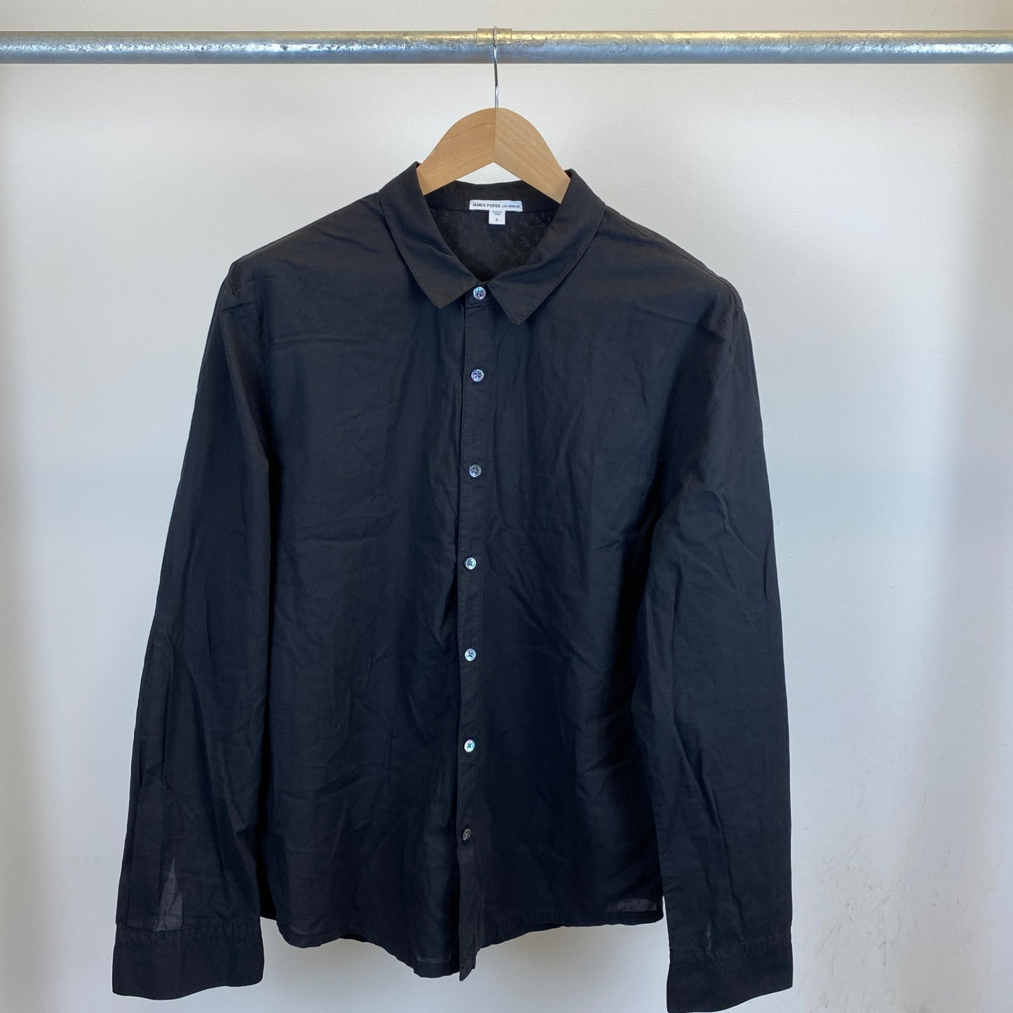 JAMES PERSE 長袖シャツ メンズ L 黒系【中古】