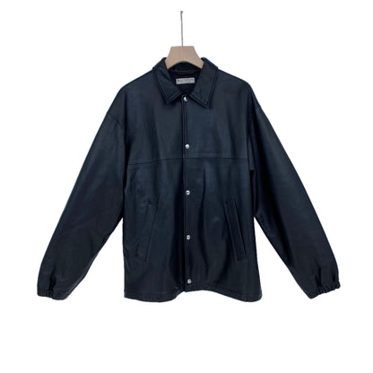 BEAUTY&YOUTH UNITED ARROWS レザーコーチジャケット メンズ XL 黒系【中古】