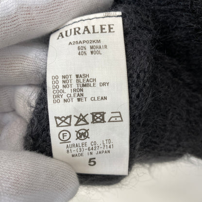 AURALEE モヘアニット メンズ XL 黒系【中古】