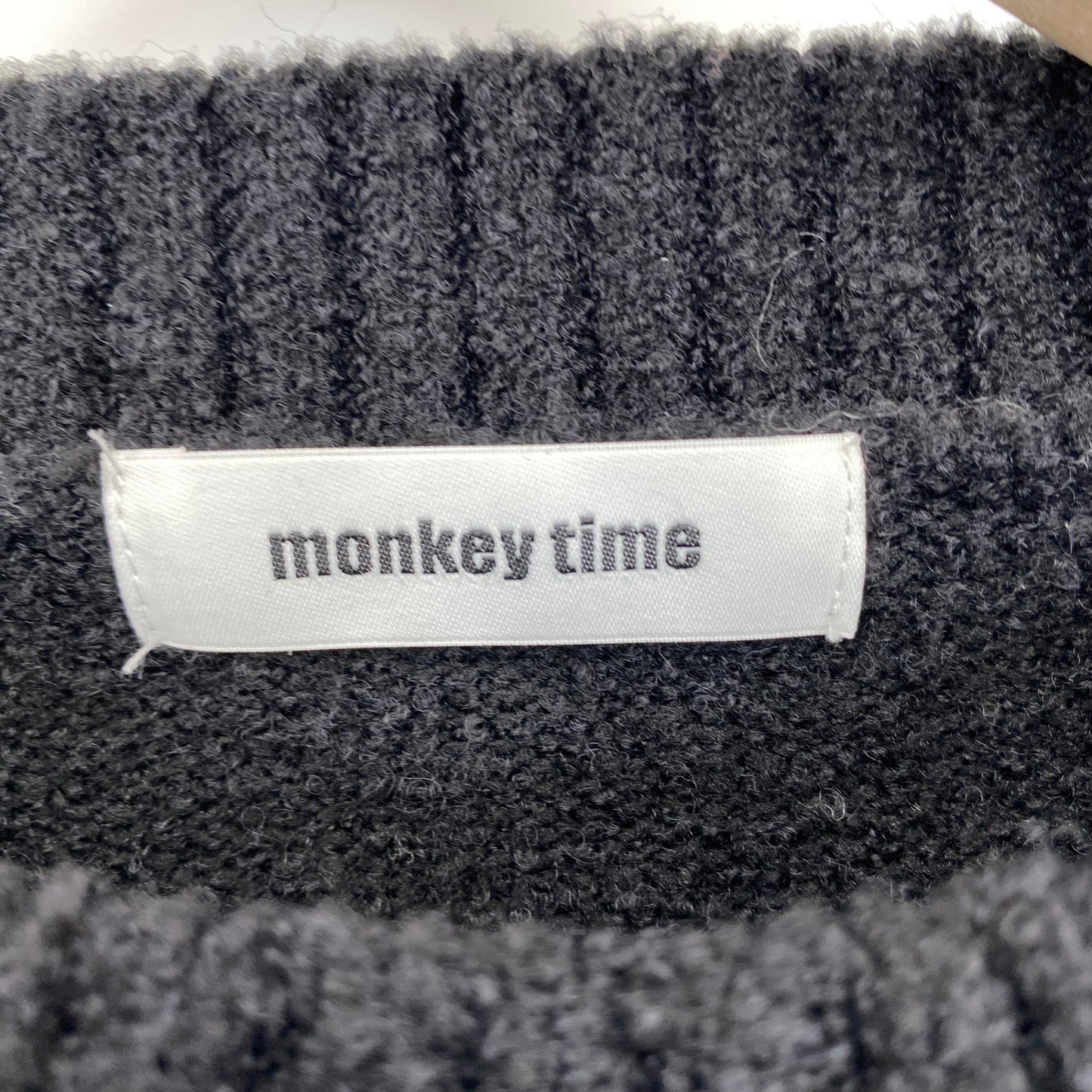 MONKEY TIME クルーネックニット メンズ XL 黒系【中古】