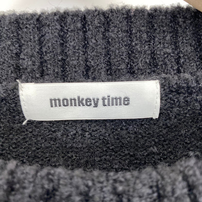 MONKEY TIME クルーネックニット メンズ XL 黒系【中古】