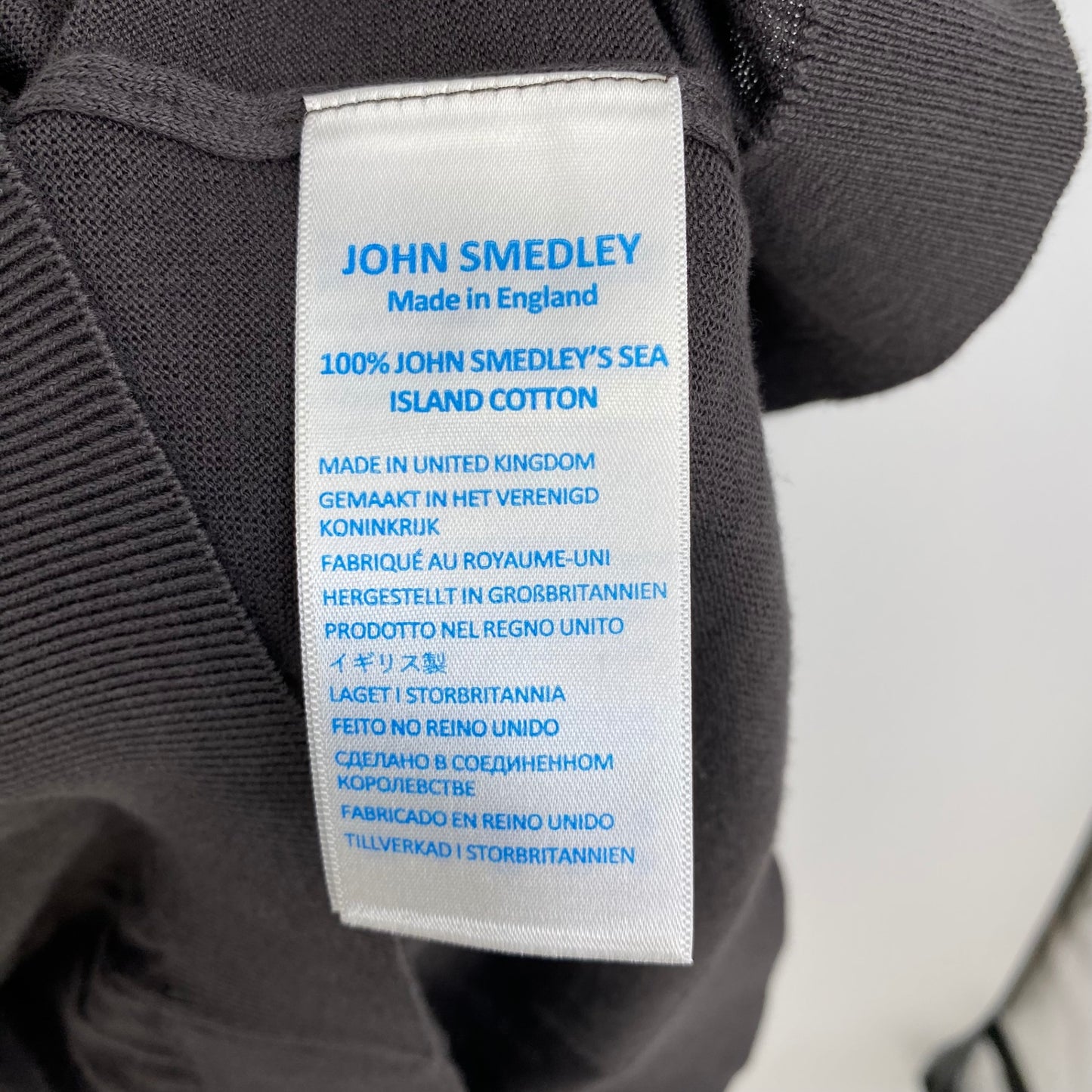 JOHN SMEDLEY 半袖クルーネックニット メンズ L 茶系【中古】