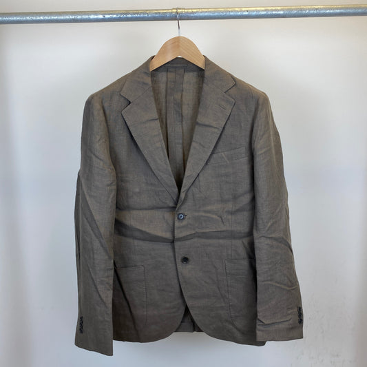 UNITED ARROWS リネンテーラードジャケット メンズ XL ベージュ系【中古】