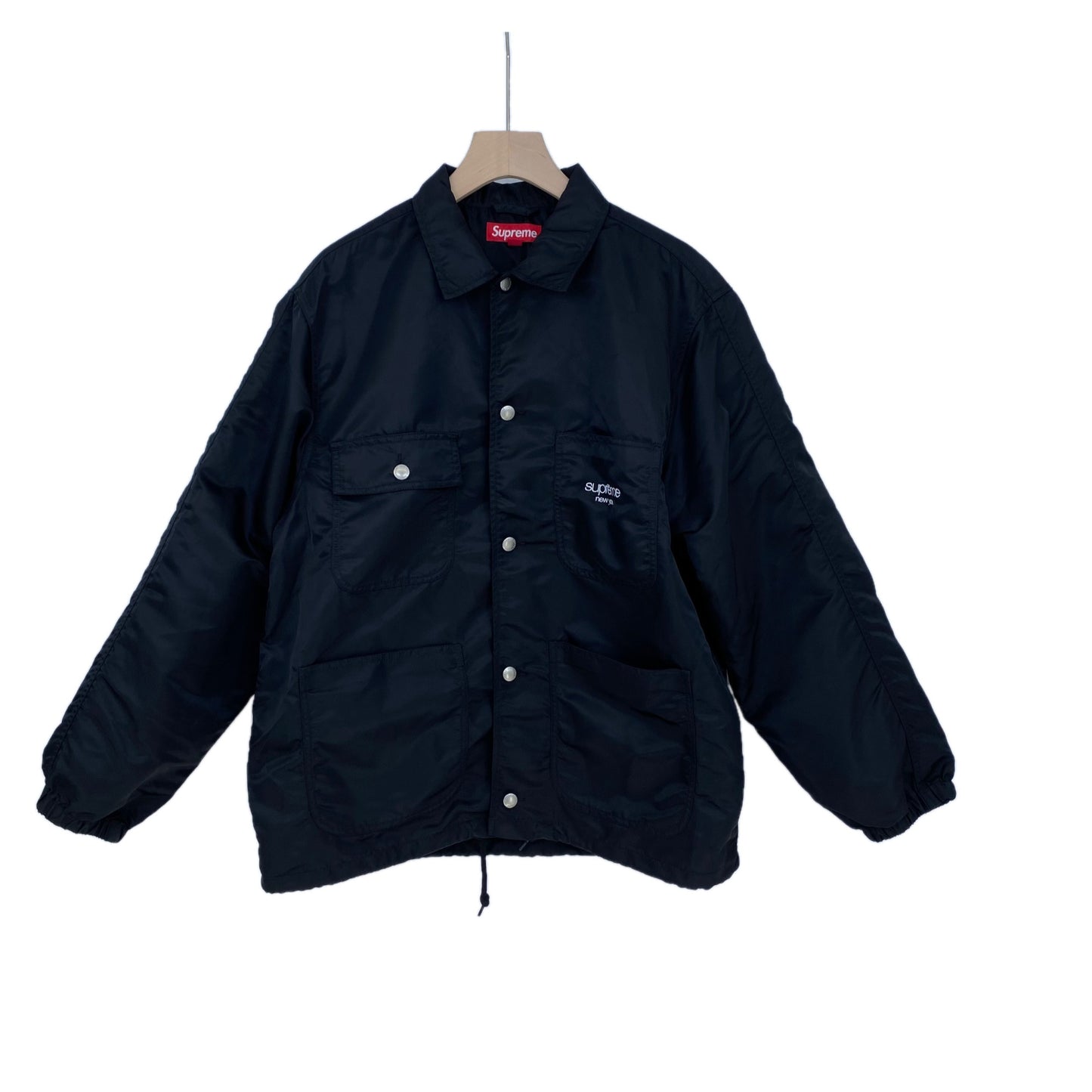 SUPREME Nylon Chore Coat メンズ L 黒系【中古】