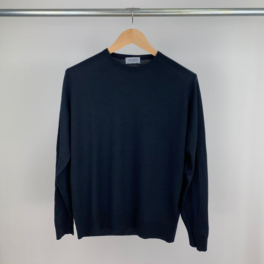 JOHN SMEDLEY クルーネックニット メンズ L 黒系【中古】