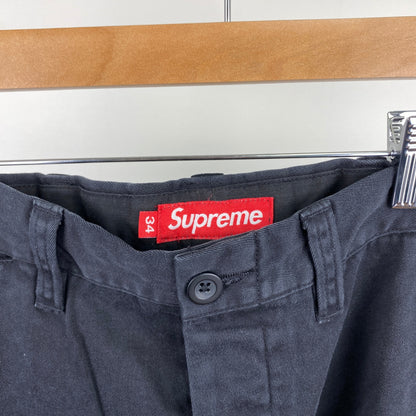 SUPREME チノパン メンズ L 黒系【中古】