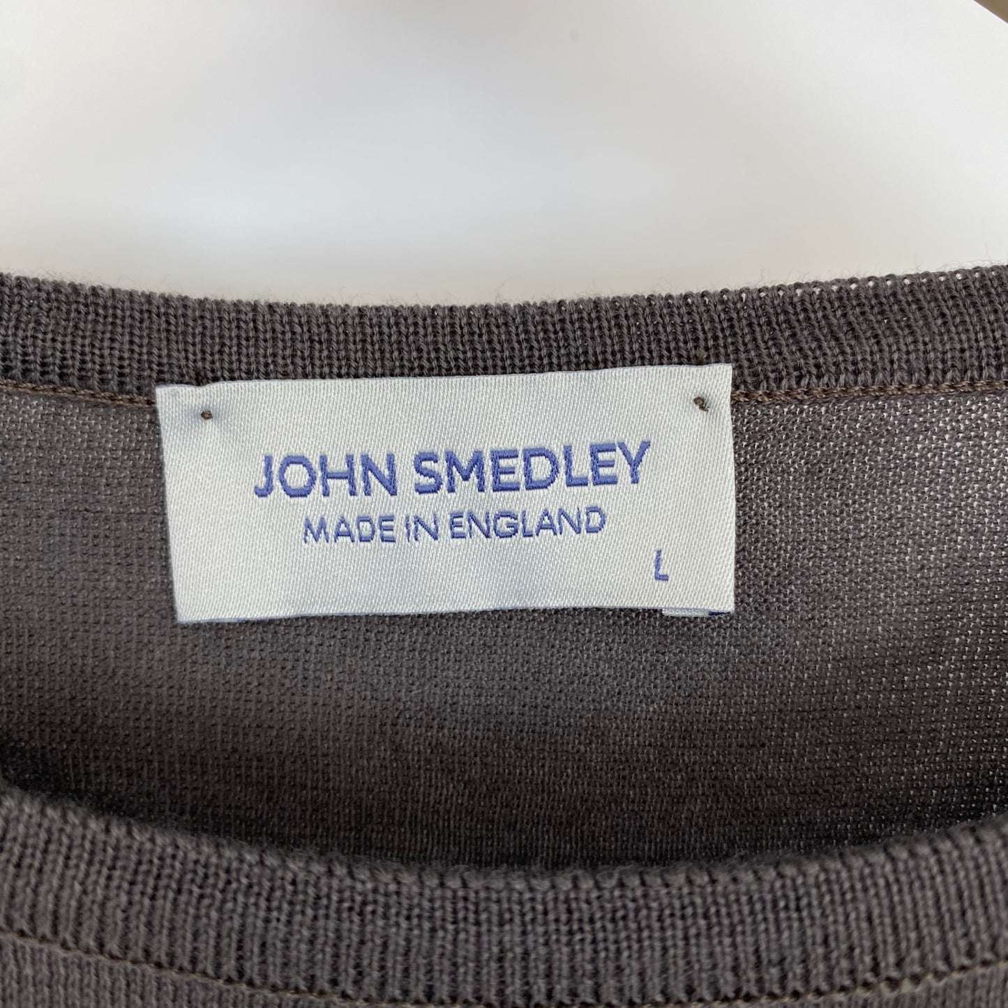JOHN SMEDLEY 半袖クルーネックニット メンズ L 茶系【中古】