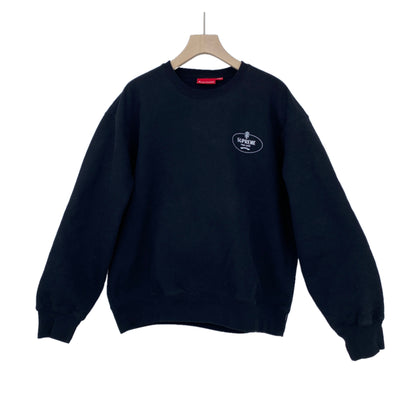 SUPREME Crest Crewneck メンズ L 黒系【中古】