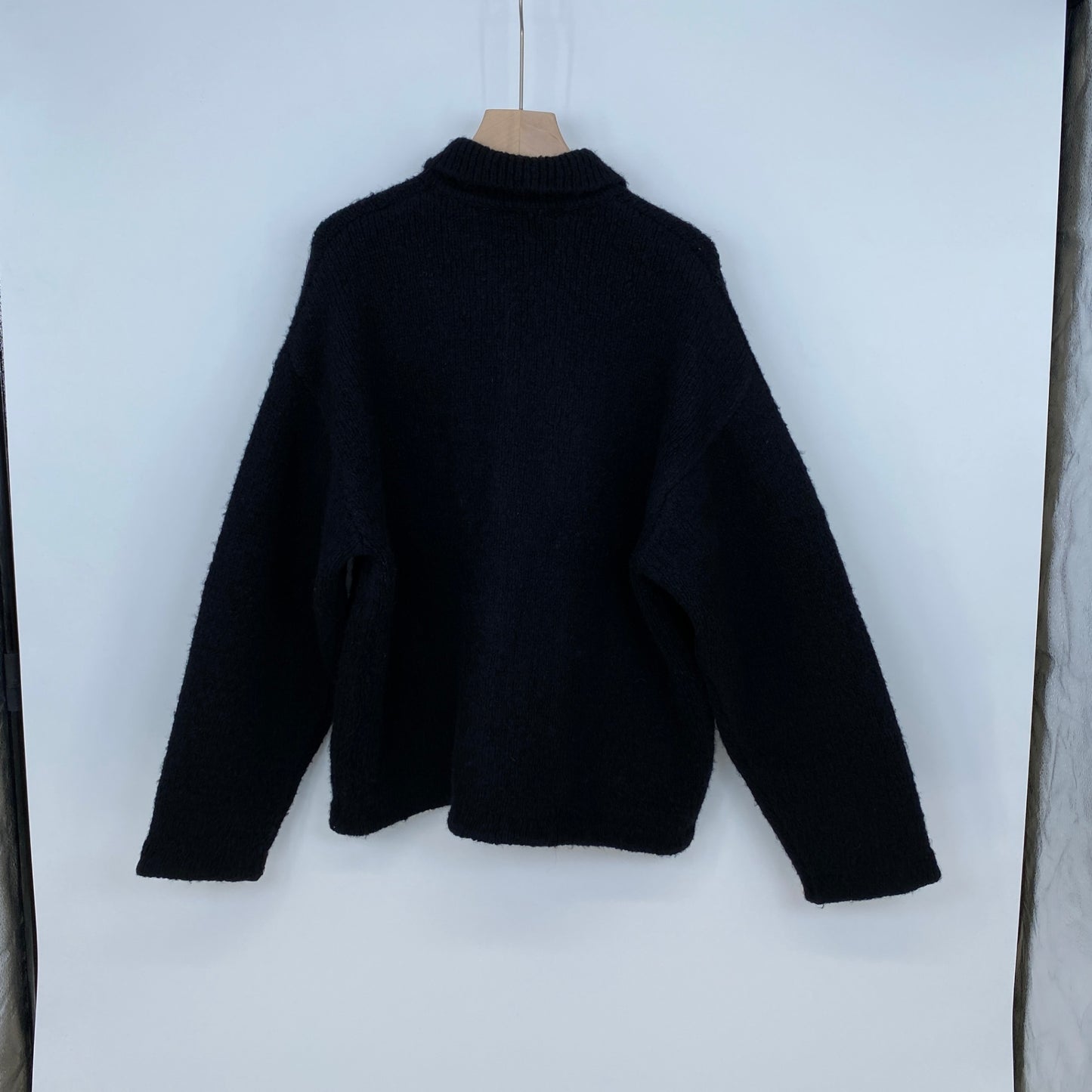 H BEAUTY ＆ YOUTH ニットブルゾン メンズ L 黒系【中古】