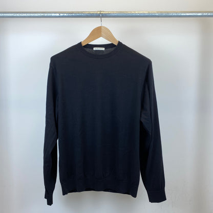 UNITED ARROWS 長袖クルーネックニット メンズ XL 黒系【中古】