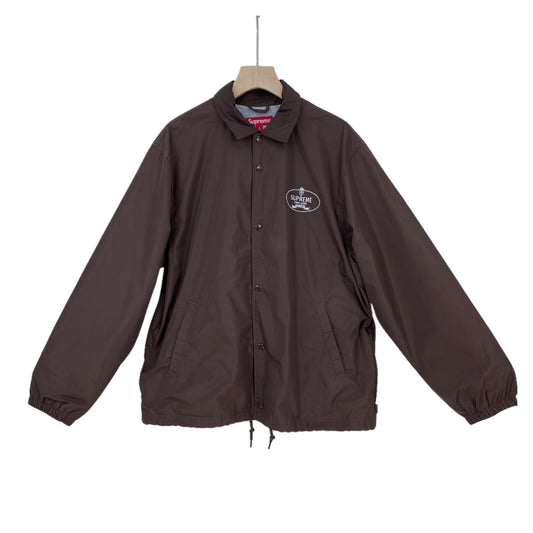 SUPREME Crest Coaches Jacket メンズ L 茶系【中古】