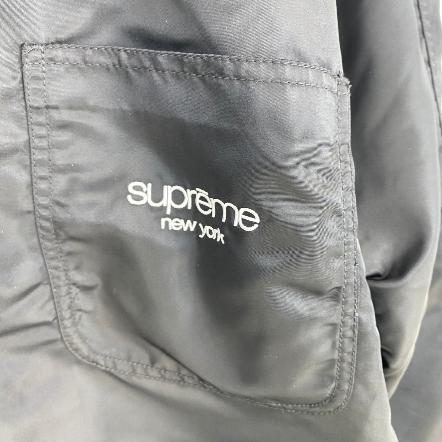 SUPREME Nylon Chore Coat メンズ L 黒系【中古】