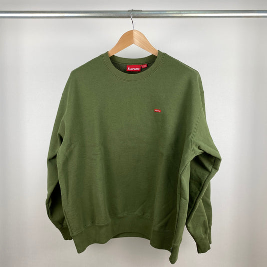 SUPREME Small Box Crew Neck メンズ L 緑系【中古】