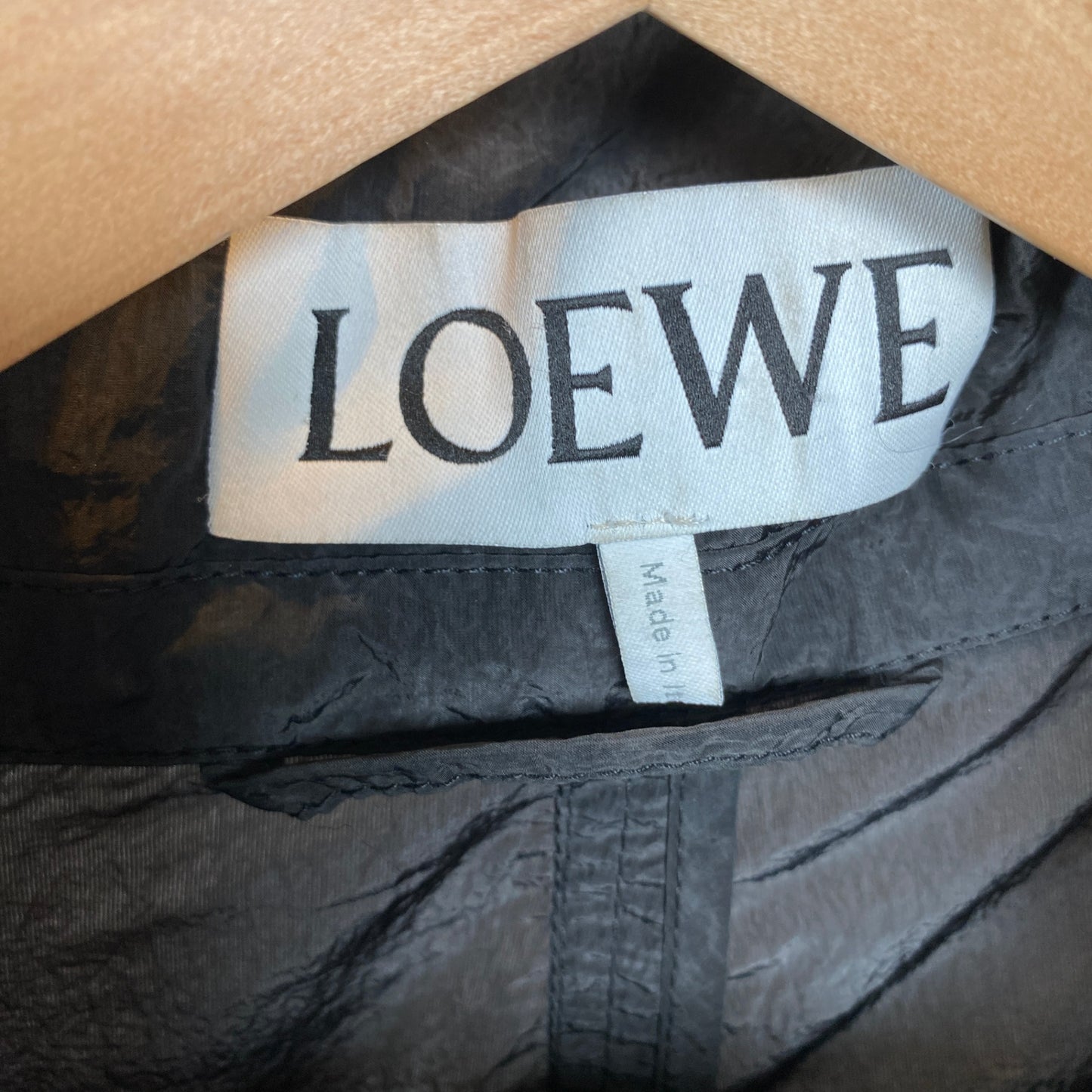 LOEWE ナイロンブルゾン メンズ L 黒系【中古】