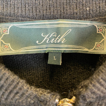 KITH ジップアップニット メンズ L 黒系【中古】