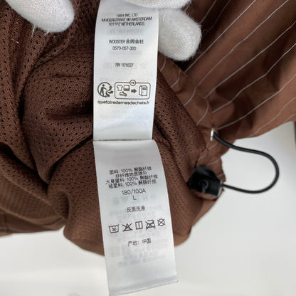 SUPREME Reflective Pinstripe メンズ L 茶系【中古】