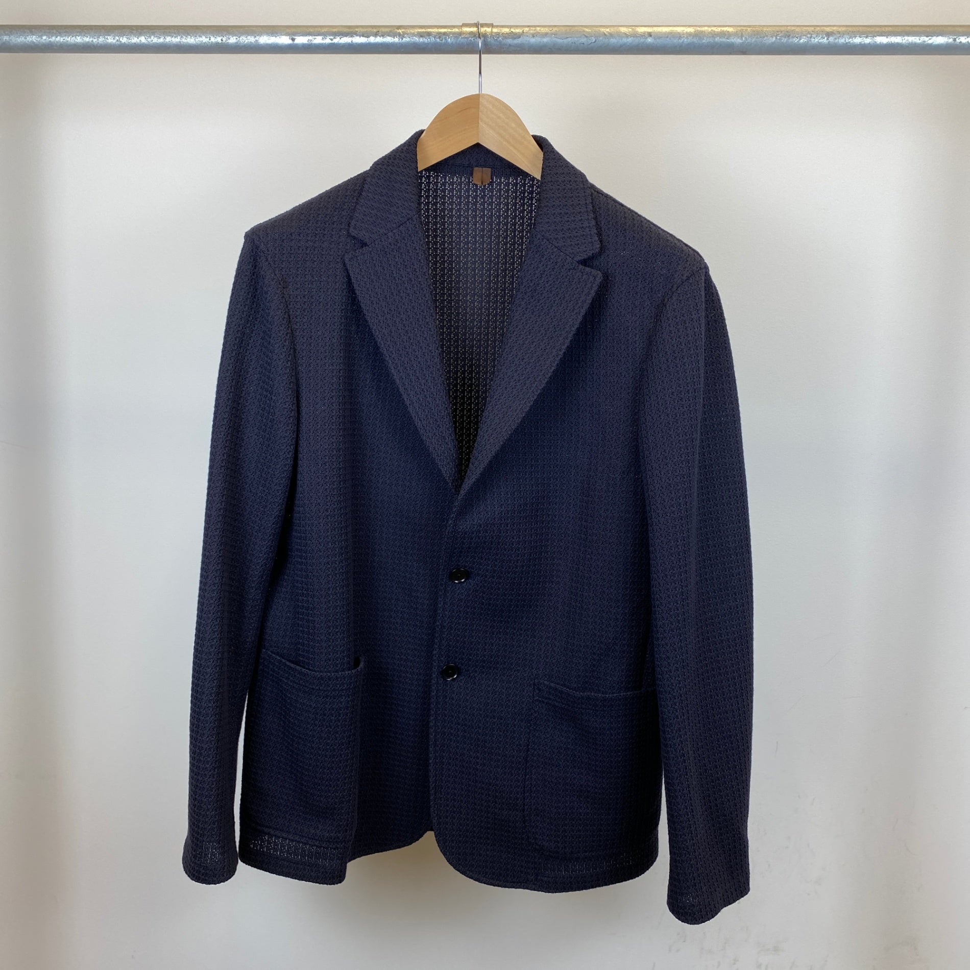 UNITED ARROWS テーラードニットジャケット メンズ XL 紺系【中古