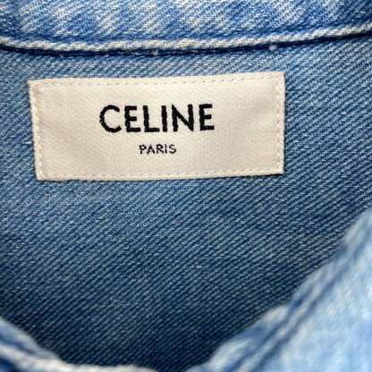 CELINE デニムシャツ メンズ M 青系【中古】