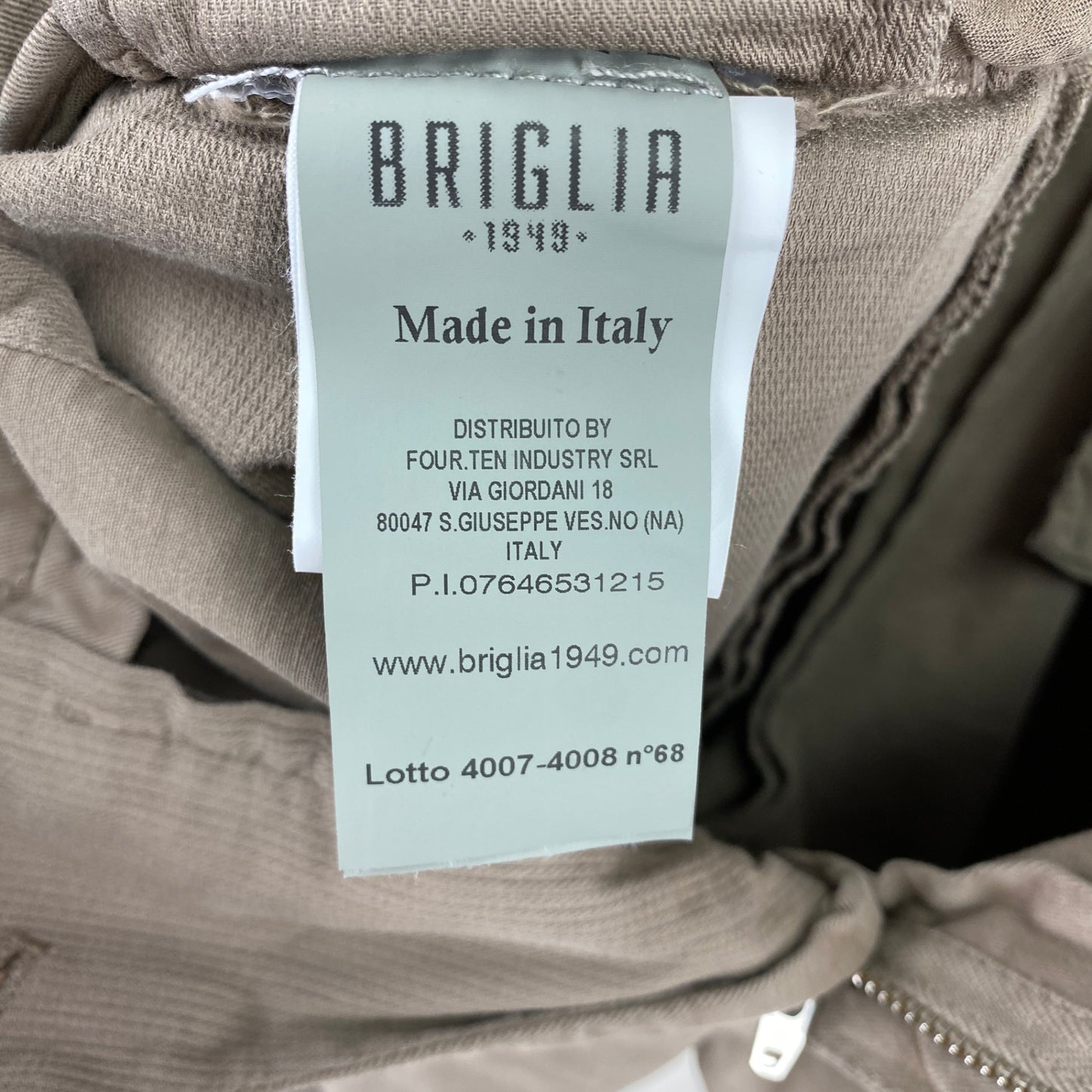 BRIGLIA1949 パンツ メンズ XL ベージュ系【中古】