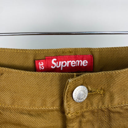 SUPREME デニムパンツ メンズ L 茶系【中古】