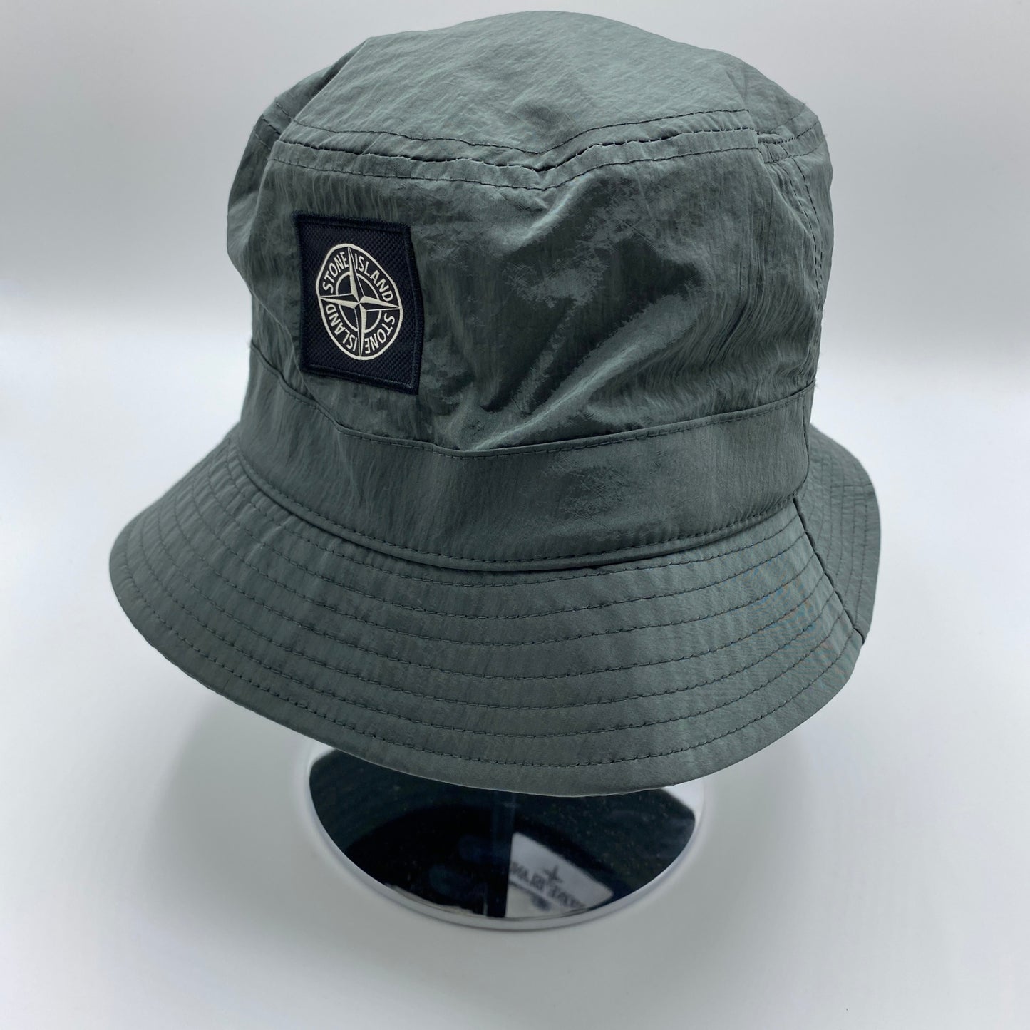 STONE ISLAND バケットハット メンズ XL 緑系【中古】