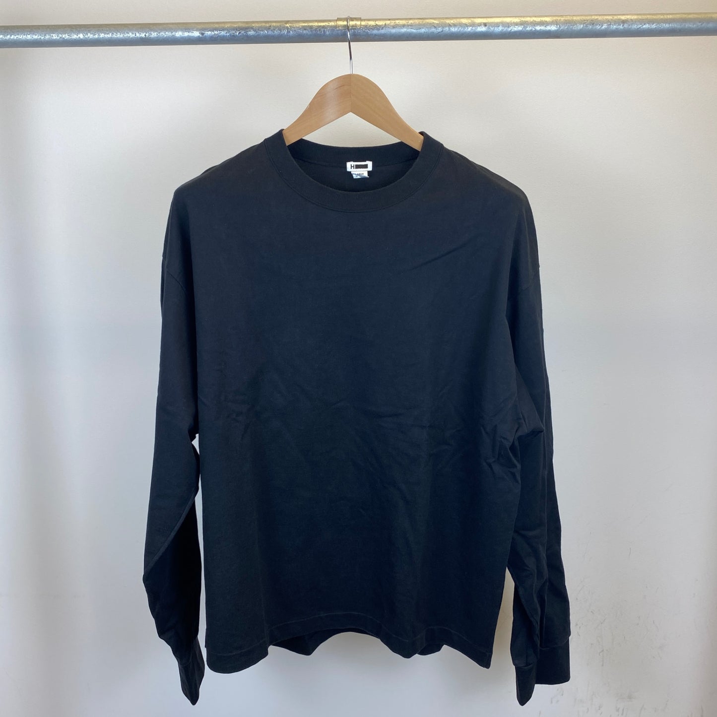 H BEAUTY ＆ YOUTH 長袖Tシャツ メンズ L 黒系【中古】