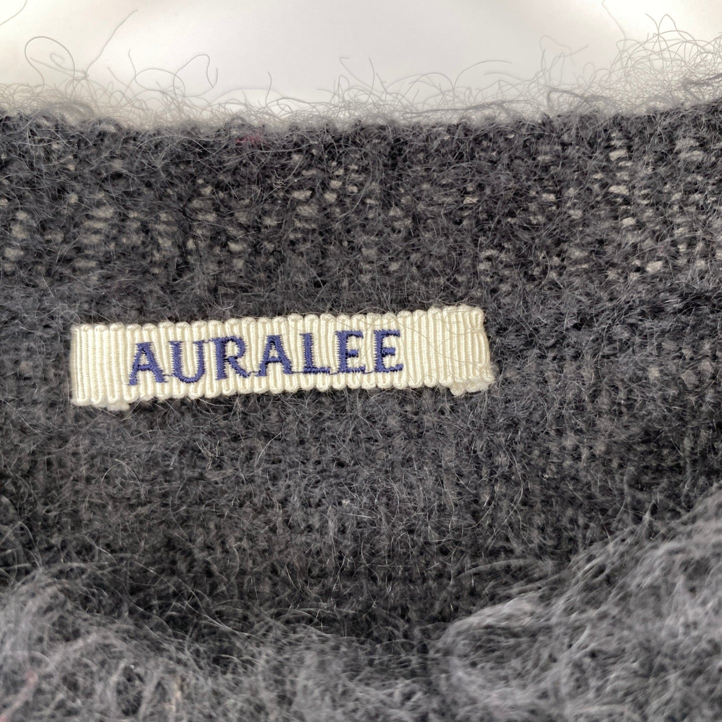 AURALEE モヘアニット メンズ XL 黒系【中古】