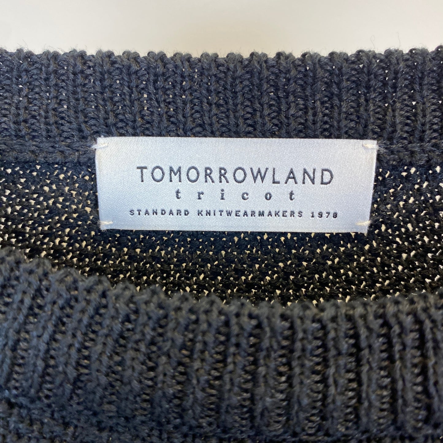 TOMORROW LAND 半袖クルーネックニット メンズ M 黒系【中古】