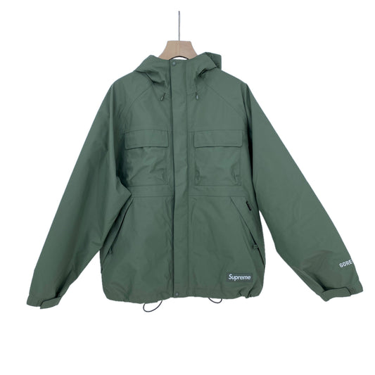 SUPREME ナイロンブルゾン メンズ L 緑系【中古】
