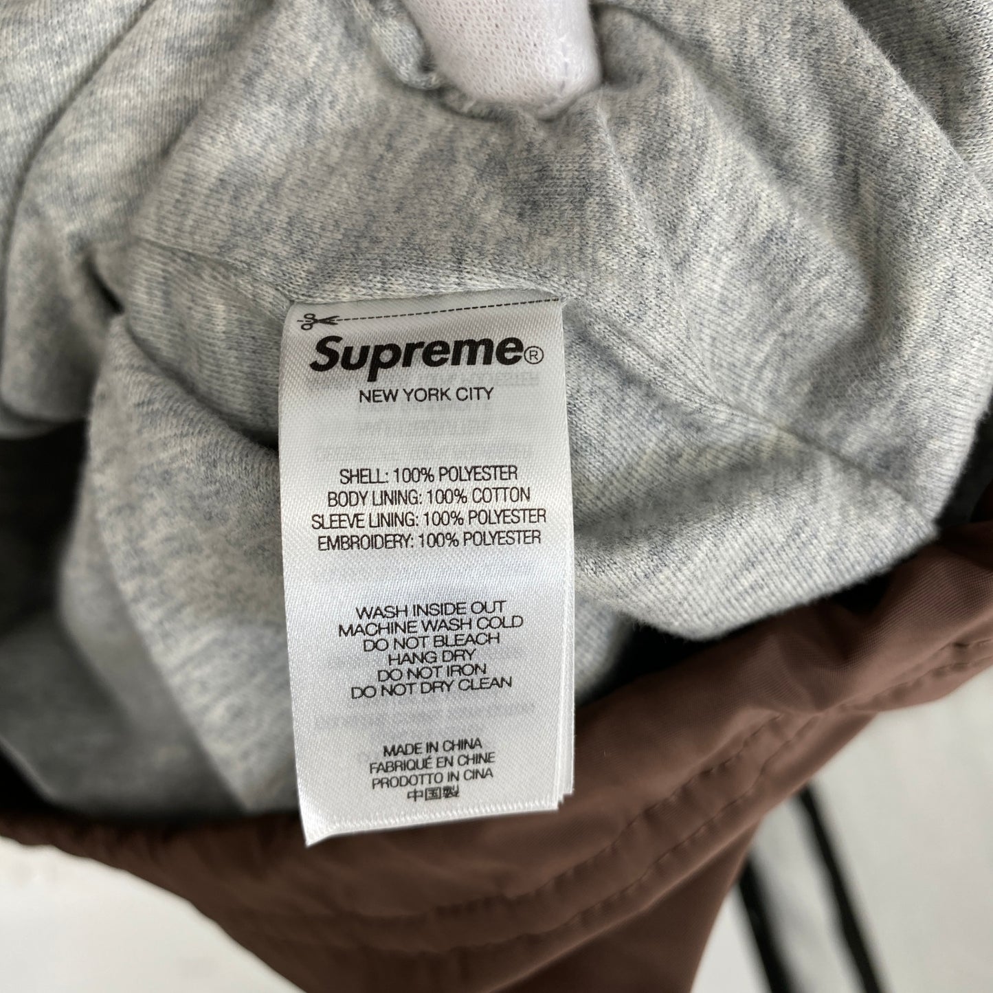 SUPREME Crest Coaches Jacket メンズ L 茶系【中古】