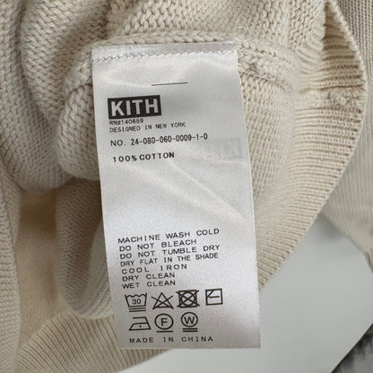 KITH コットンクルーネックニット メンズ L ベージュ系【中古】