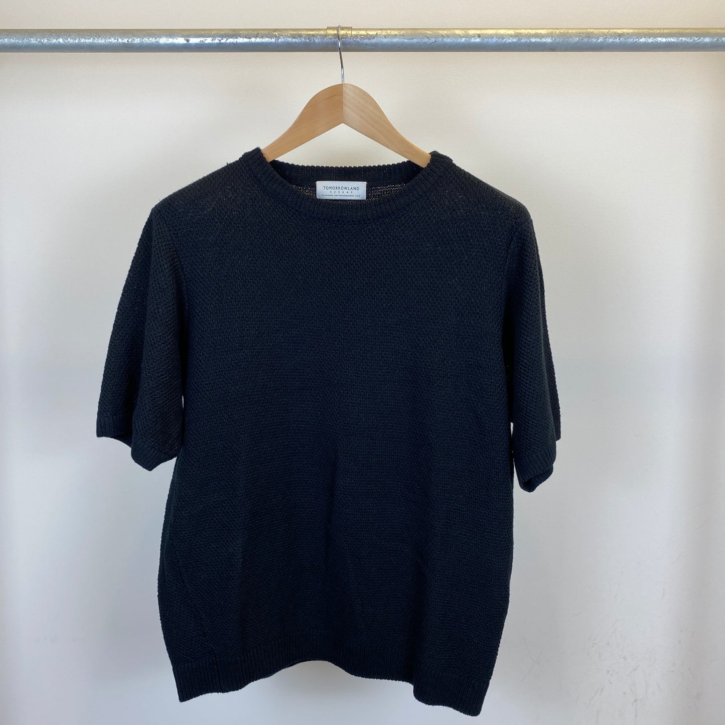 TOMORROW LAND 半袖クルーネックニット メンズ M 黒系【中古】