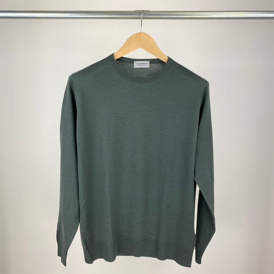 JOHN SMEDLEY 長袖ニット メンズ L 緑系【中古】