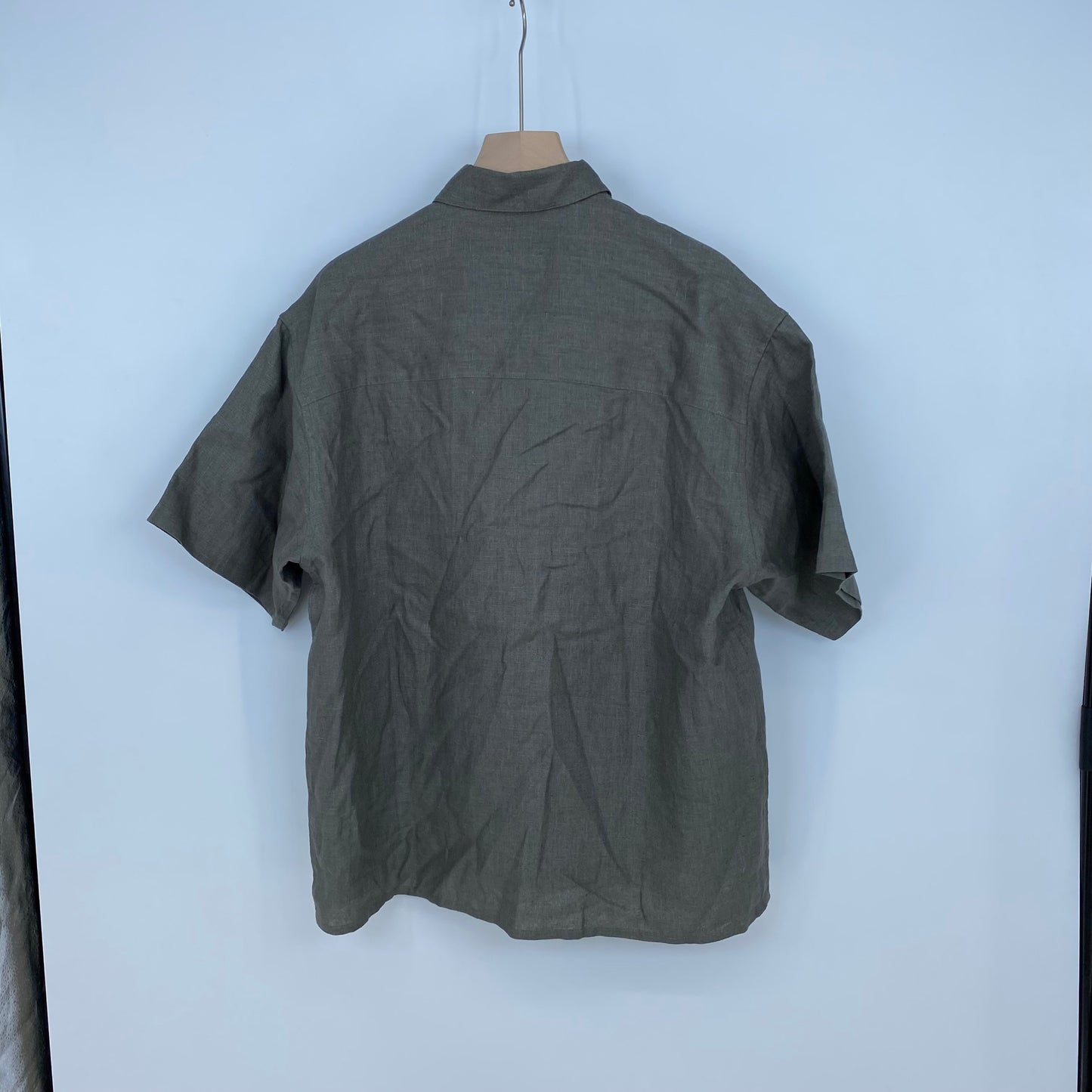 RHC 半袖リネンシャツ メンズ L カーキ系【中古】