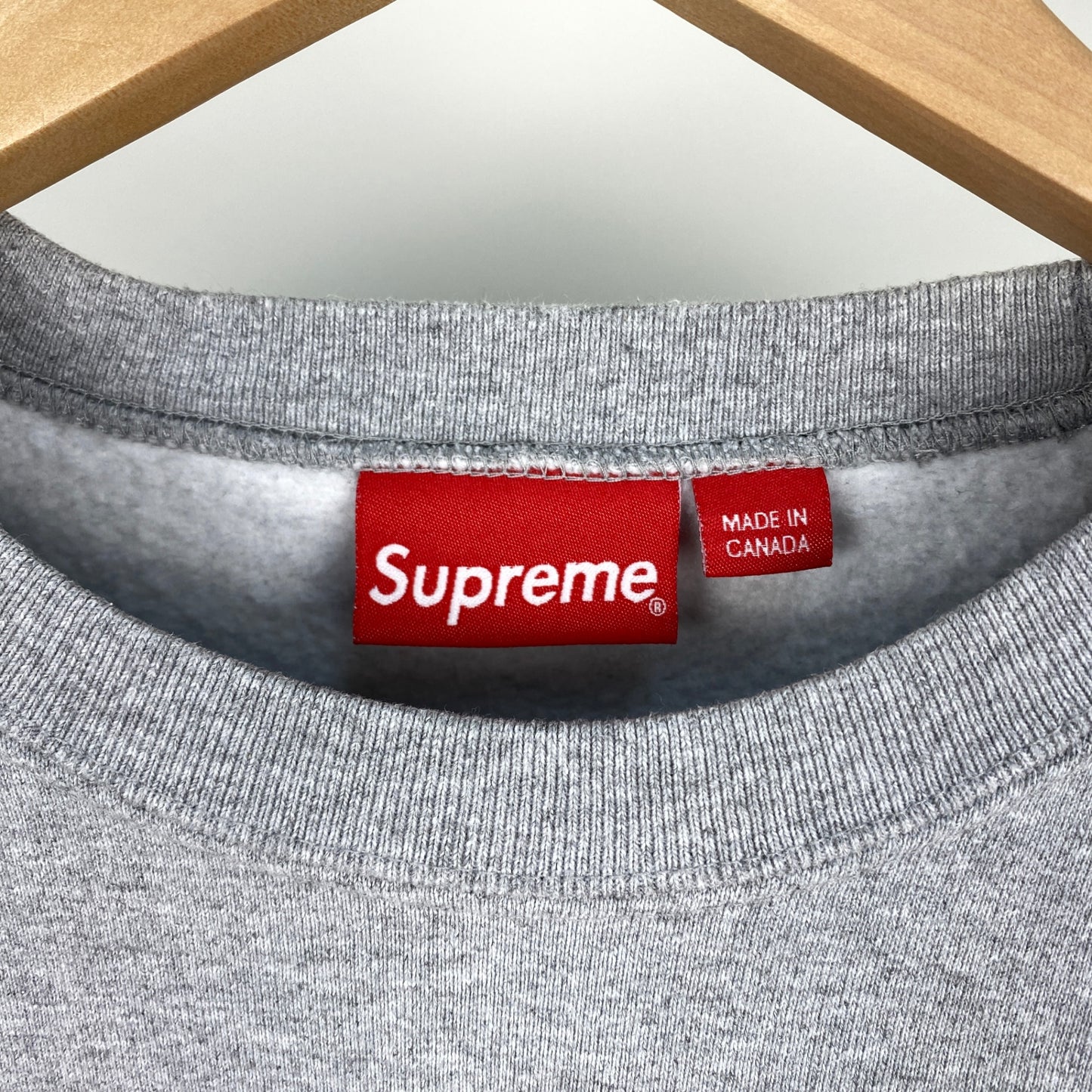 SUPREME クルーネックスウェット メンズ L グレー系【中古】