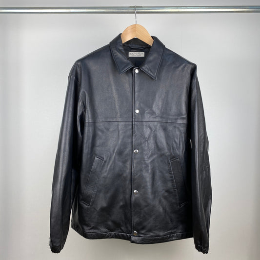 BEAUTY&YOUTH UNITED ARROWS レザーコーチジャケット メンズ XL 黒系【中古】