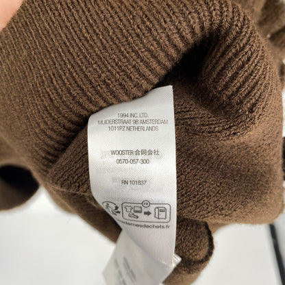 SUPREME Brushed Stripe Sweater メンズ L 茶系【中古】