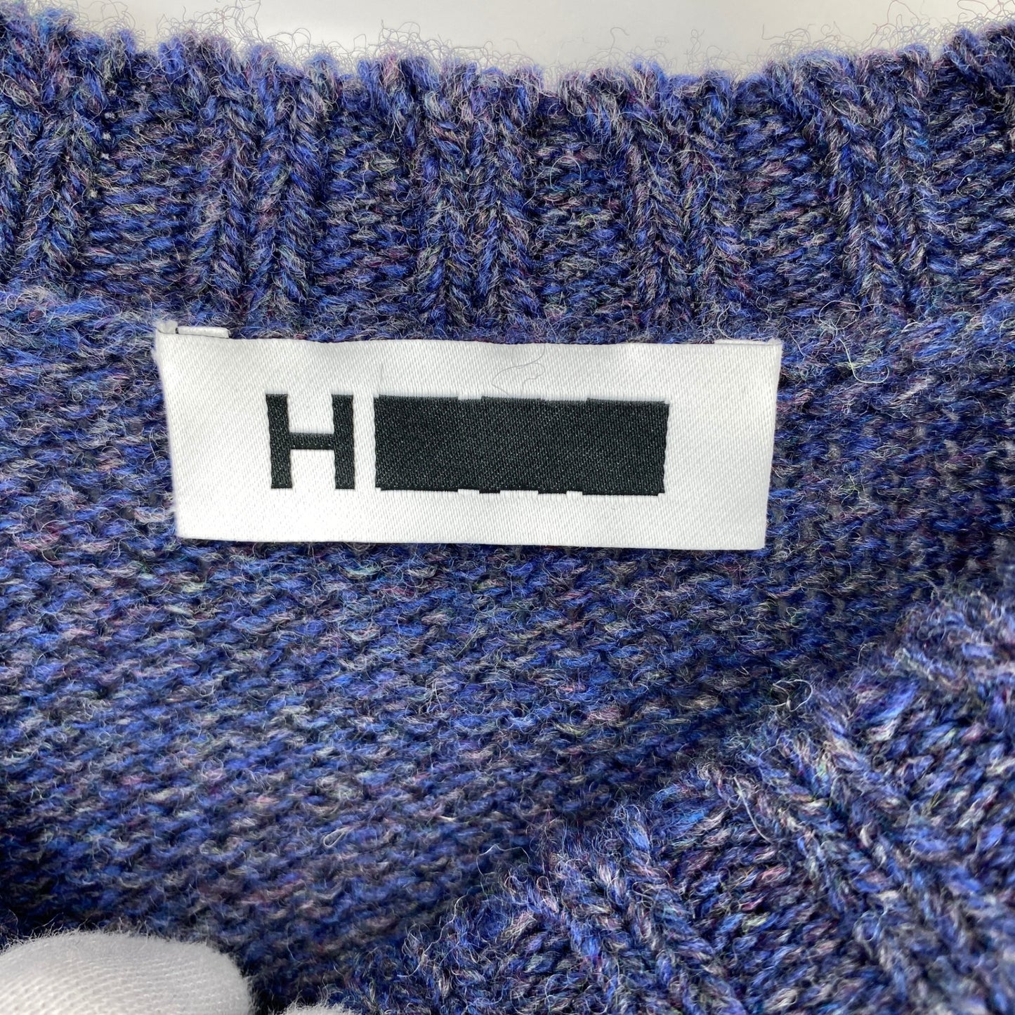 H BEAUTY ＆ YOUTH クルーネックニット メンズ L 紫系【中古】