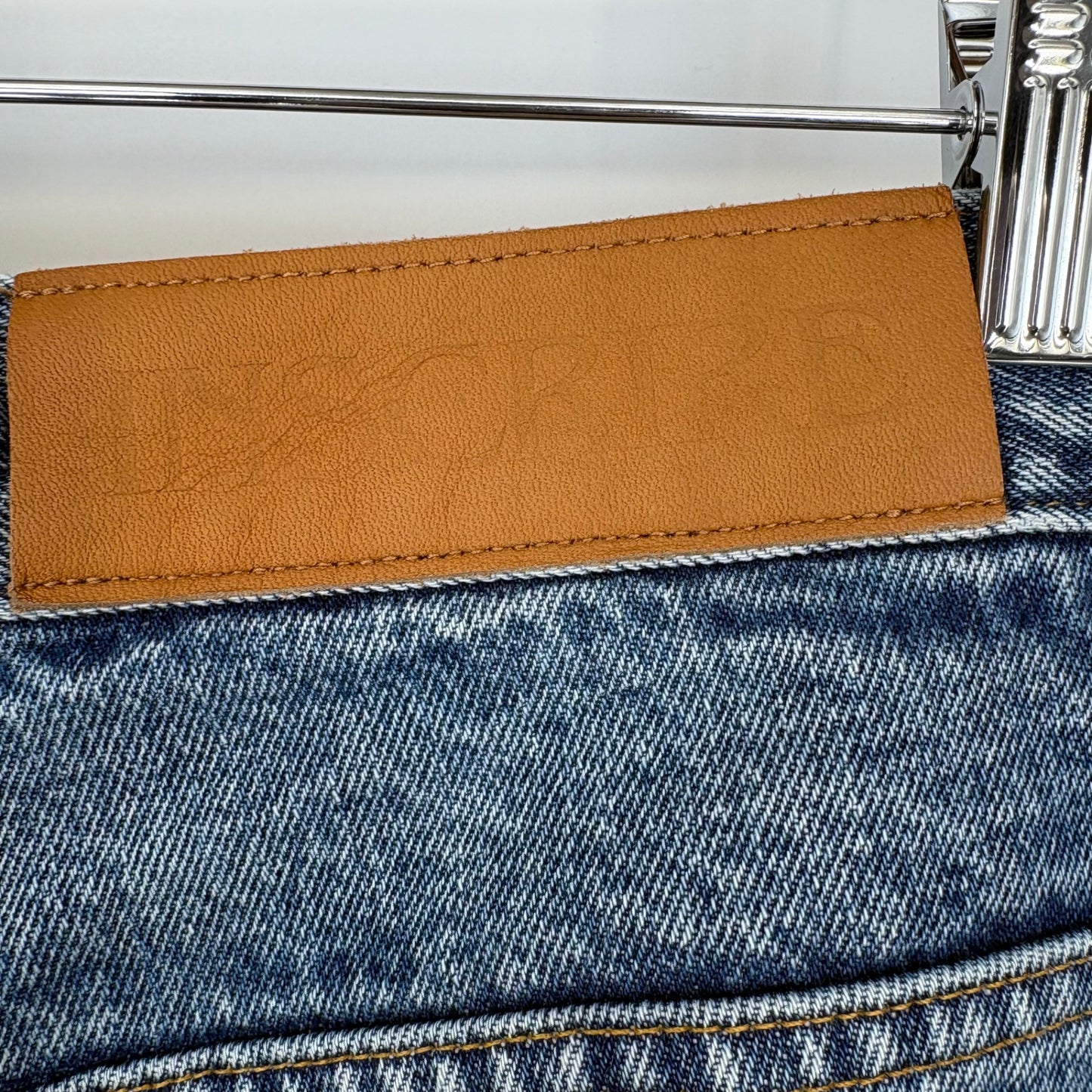 INSCRIRE ダメージデニムパンツ メンズ XL 青系【中古】