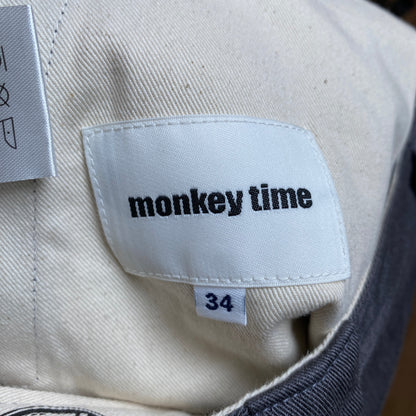 MONKEY TIME ワークパンツ メンズ XL グレー系【中古】
