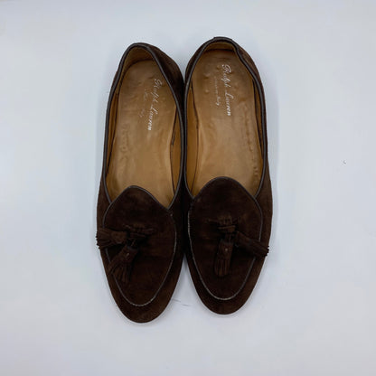 RALPH LAUREN PURPLE LABEL スウェードタッセルローファー メンズ 27cm 茶系【中古】