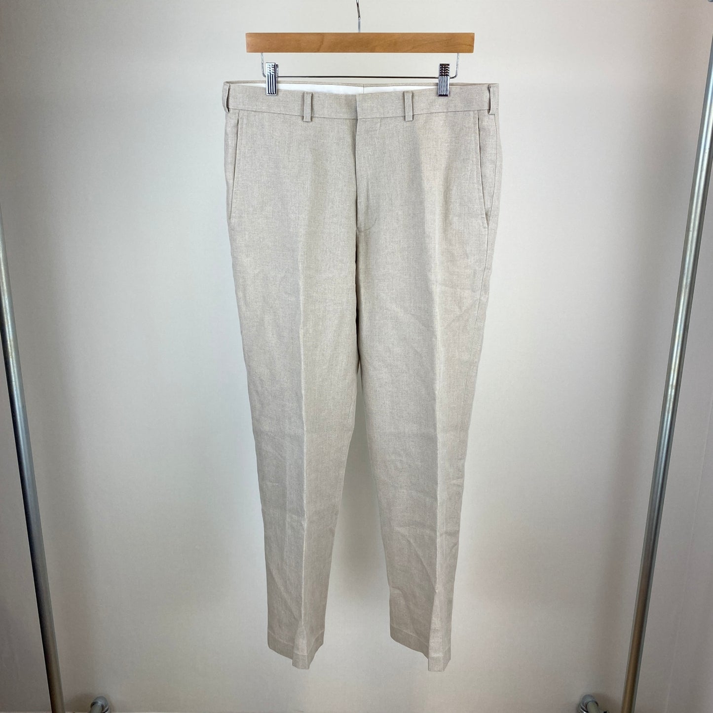 BROOKS BROTHERS リネンスラックス メンズ XL ベージュ系【中古】