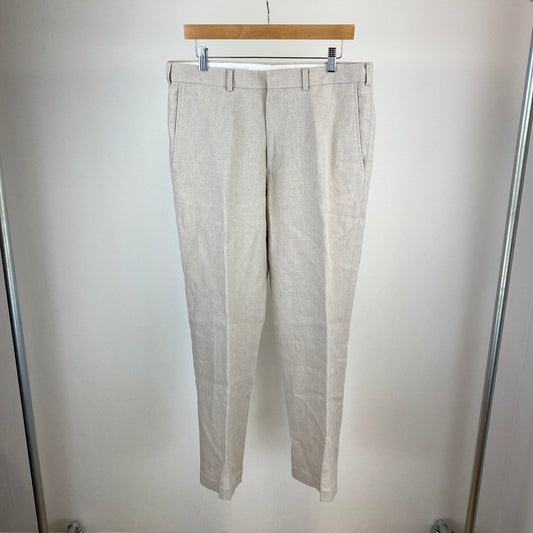 BROOKS BROTHERS リネンスラックス メンズ XL ベージュ系【中古】