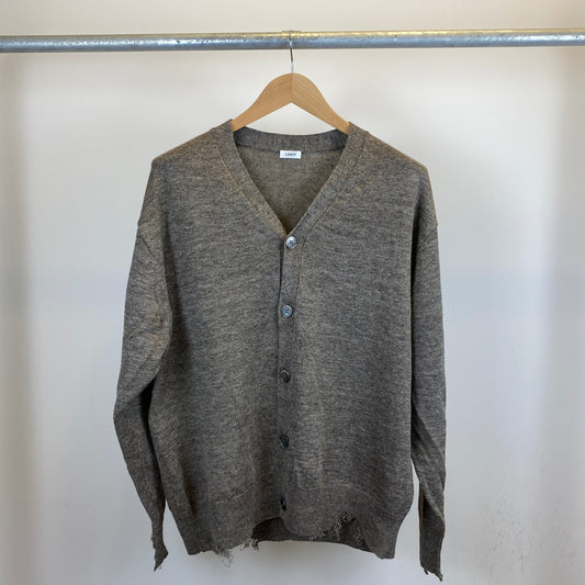 LOEFF ダメージカーディガン メンズ L ベージュ系【中古】