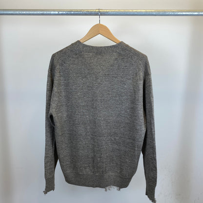 LOEFF ダメージカーディガン メンズ L ベージュ系【中古】