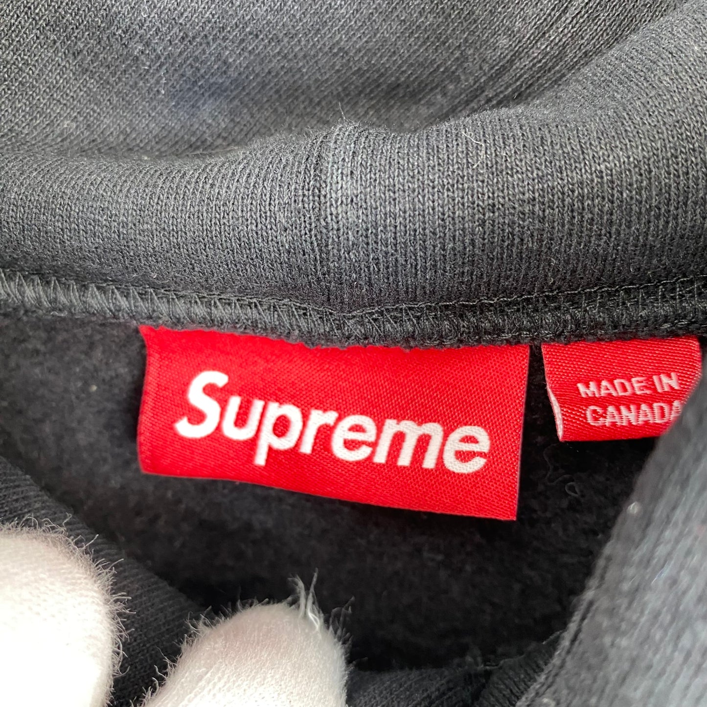 SUPREME Classic Logo Hooded メンズ L 黒系【中古】